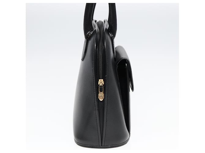 Céline Celine Circle Logo in Pelle Nero - vista 3
