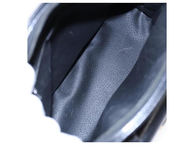 Céline Celine Circle Logo in Pelle Nero - vista 5