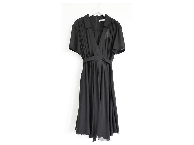 Christian Dior Vestido Tea de seda negro Dior Primavera 2021 NWT £4K Precio de venta FR42/UK14 - vista 2