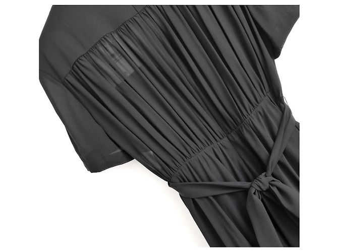 Christian Dior Vestido Tea de seda negro Dior Primavera 2021 NWT £4K Precio de venta FR42/UK14 - vista 4