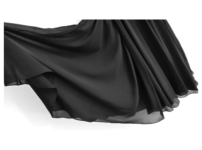 Christian Dior Vestido Tea de seda negro Dior Primavera 2021 NWT £4K Precio de venta FR42/UK14 - vista 6