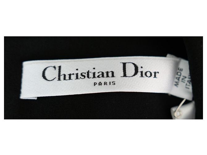 Christian Dior Vestido Tea de seda negro Dior Primavera 2021 NWT £4K Precio de venta FR42/UK14 - vista 7
