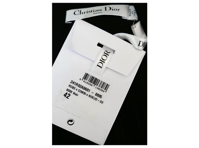 Christian Dior Vestido Tea de seda negro Dior Primavera 2021 NWT £4K Precio de venta FR42/UK14 - vista 8
