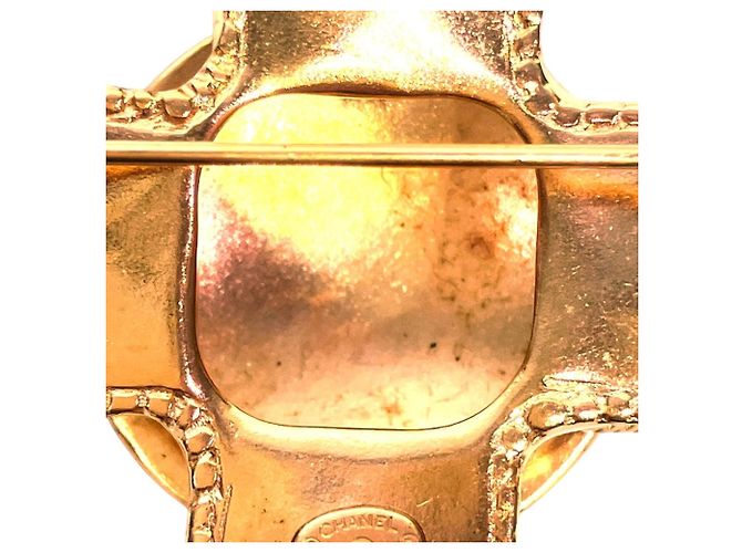 Spilla Chanel Coco Mark Cross Ribbon D'oro - vista 7