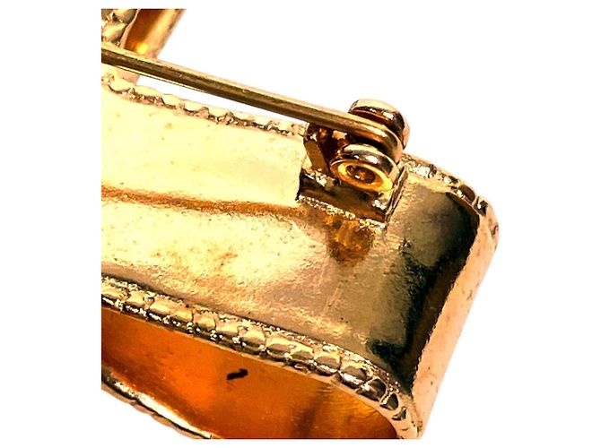 Spilla Chanel Coco Mark Cross Ribbon D'oro - vista 8