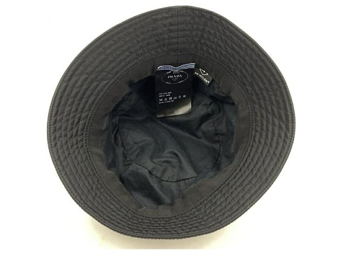 Cappello bucket in Re-Nylon Prada Nero - vista 5