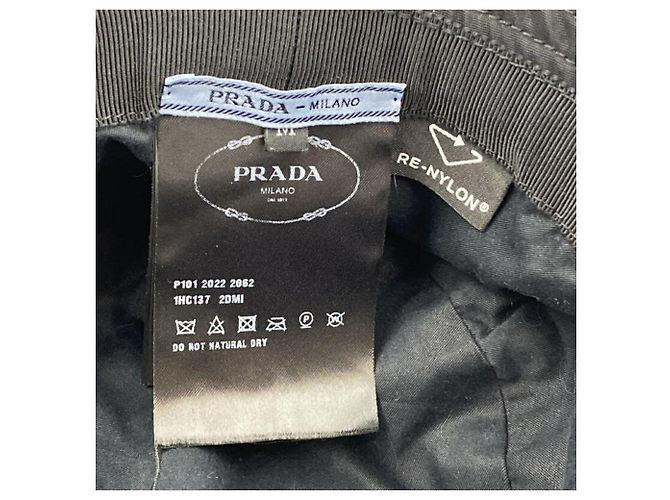 Cappello bucket in Re-Nylon Prada Nero - vista 6