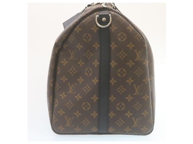 Louis Vuitton Keepall Bandouliere Monogram Canvas 55 Castaño - vista 3