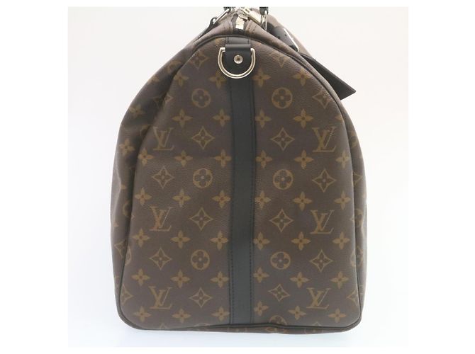 Louis Vuitton Keepall Bandouliere Monogram Canvas 55 Castaño - vista 4