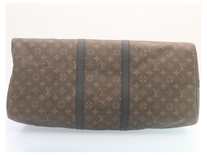 Louis Vuitton Keepall Bandouliere Monogram Canvas 55 Castaño - vista 5