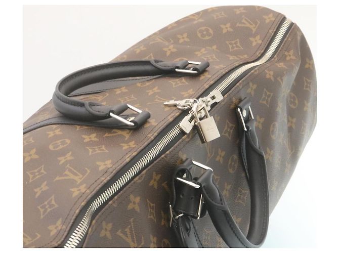 Louis Vuitton Keepall Bandouliere Monogram Canvas 55 Castaño - vista 6