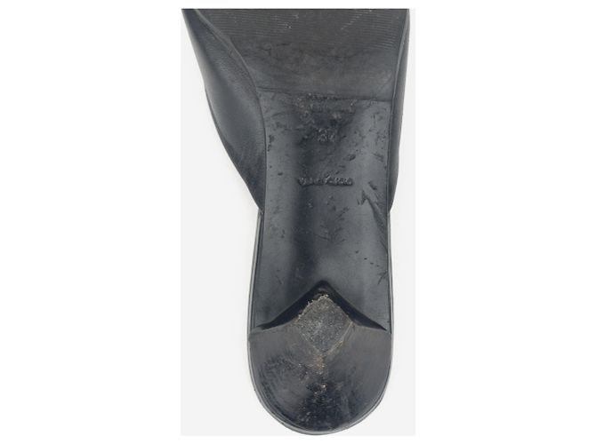 Miu Miu 2000s Kitten Heels Mule mit Quaste Schwarz - Ansicht 9
