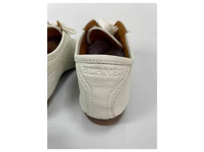 Hermès Hermes Ledersneaker Beige - Ansicht 7
