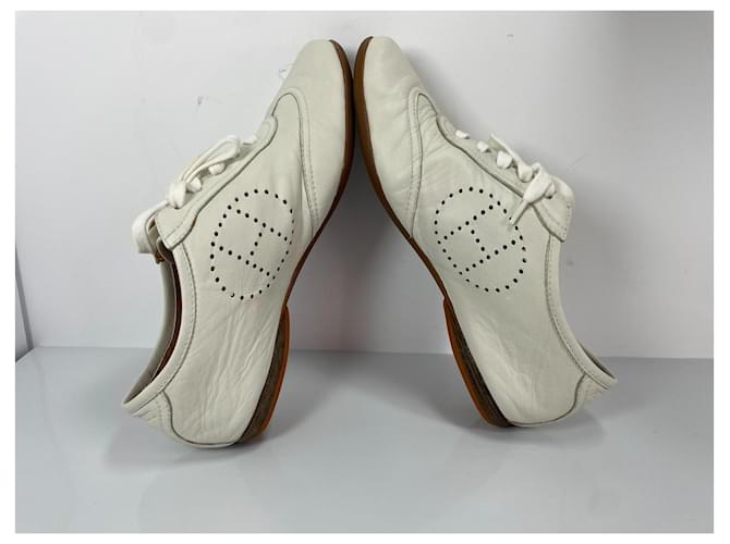 Hermès Hermes Ledersneaker Beige - Ansicht 8