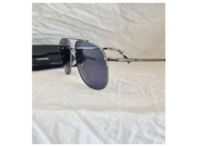 Occhiali da sole aviator Lanvin Blu Grigio Blu chiaro - vista 10