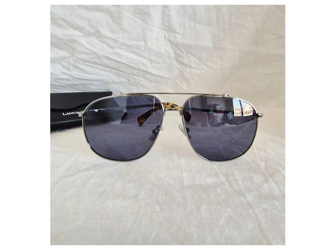 Occhiali da sole aviator Lanvin Blu Grigio Blu chiaro - vista 14