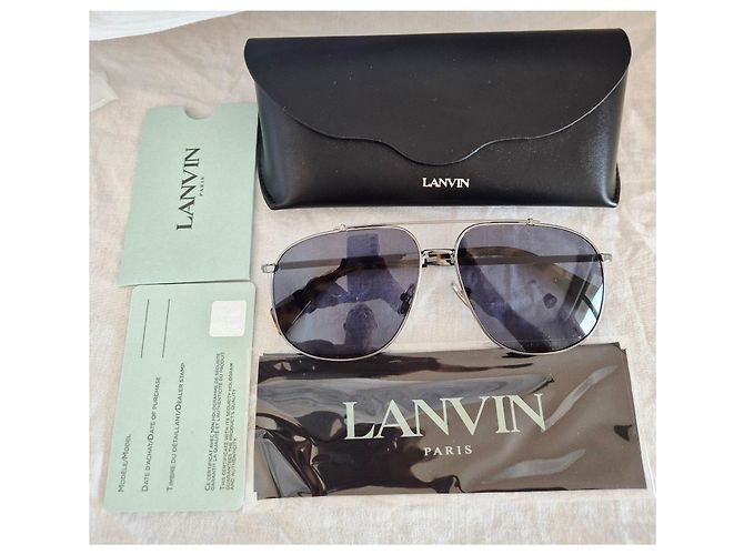 Occhiali da sole aviator Lanvin Blu Grigio Blu chiaro - vista 2