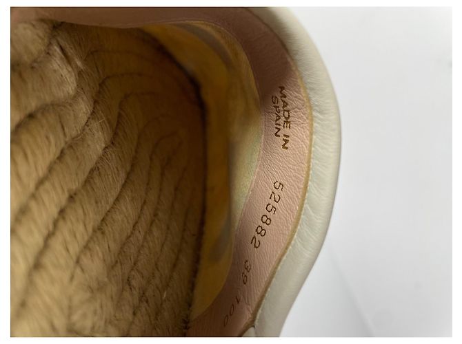 Espadrilles Gucci in tela beige con logo GG - vista 12