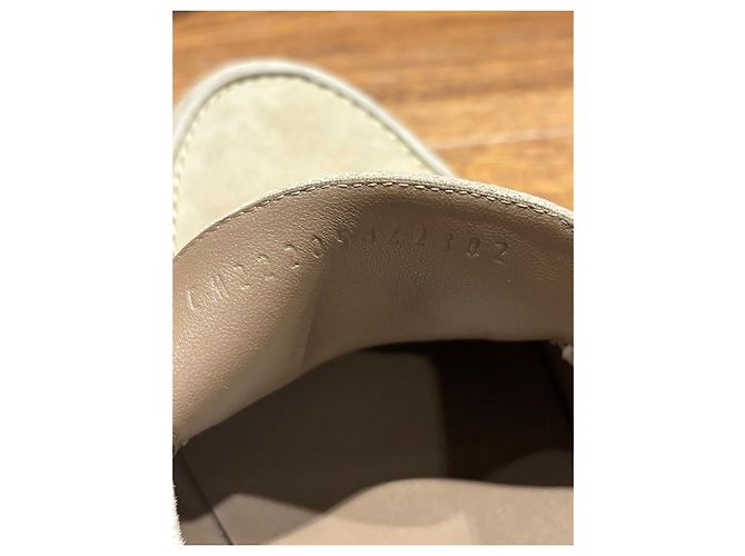 Mocassini in scamosciato Hermès Paris Beige - vista 5