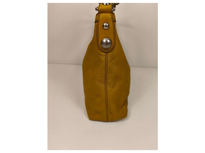 Borsa Gucci Charmy Hobo Monogram in pelle gialla Giallo - vista 10