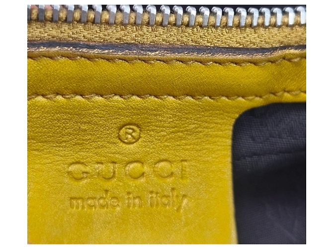 Borsa Gucci Charmy Hobo Monogram in pelle gialla Giallo - vista 15