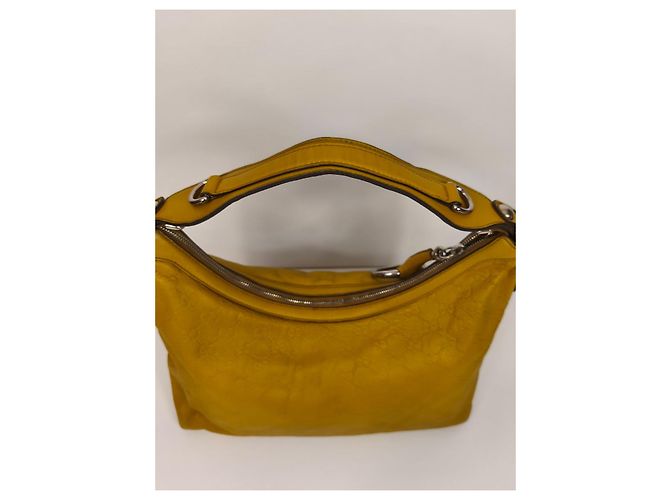 Borsa Gucci Charmy Hobo Monogram in pelle gialla Giallo - vista 4