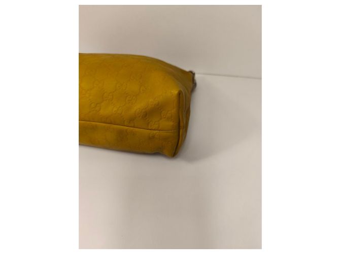 Borsa Gucci Charmy Hobo Monogram in pelle gialla Giallo - vista 8