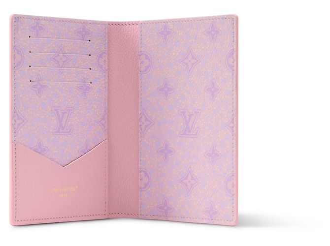 Louis Vuitton Monogram Empreinte Reisepasshülle Pink Weiß - Ansicht 2