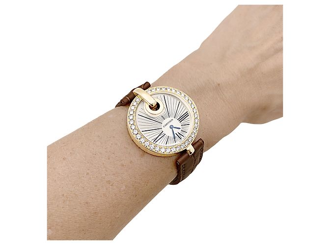 Orologio Cartier, "Captive", oro giallo e diamanti. - vista 5