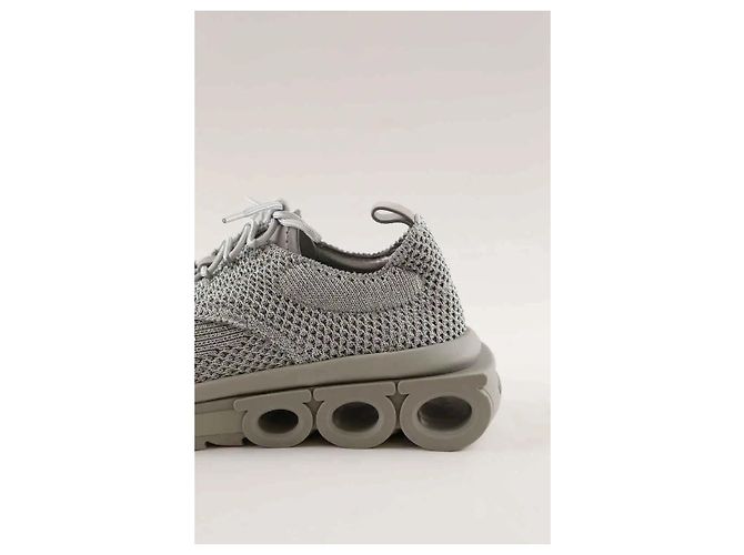 Salvatore Ferragamo Sneakers basse argentate Argento - vista 4