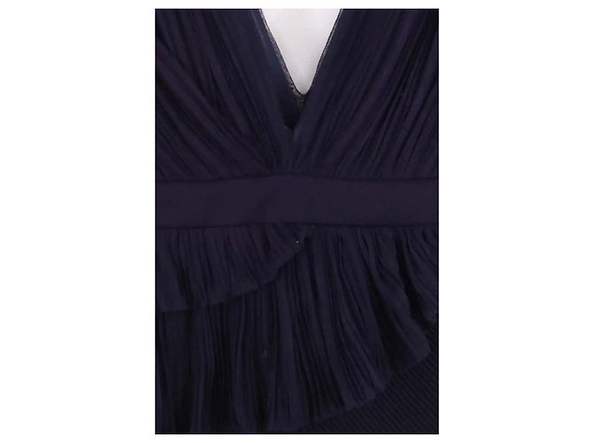 Givenchy Kleid aus Wolle Dunkelblau Marineblau - Ansicht 2