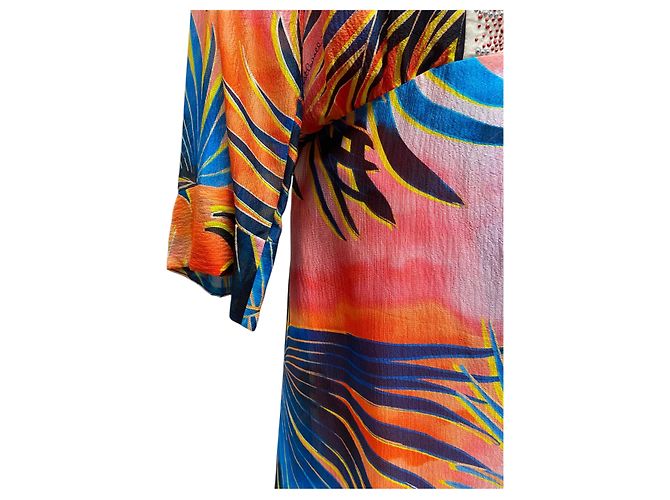 Caftan multicolorido com strass Just Cavalli - vista 3