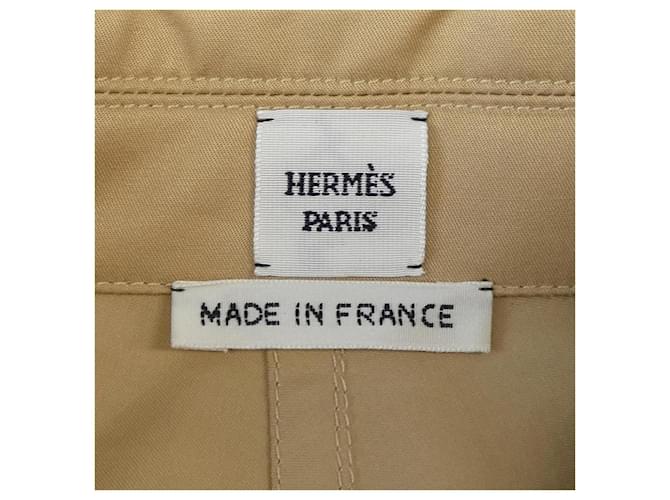 Hermès Camisa Hermes 36 Beige - vista 4
