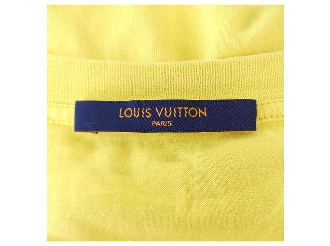 Camiseta de algodón Louis Vuitton Amarillo - vista 4
