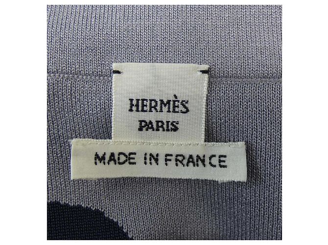 Top de lana de Hermès Azul - vista 4