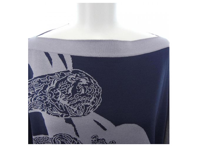 Top de lana de Hermès Azul - vista 5