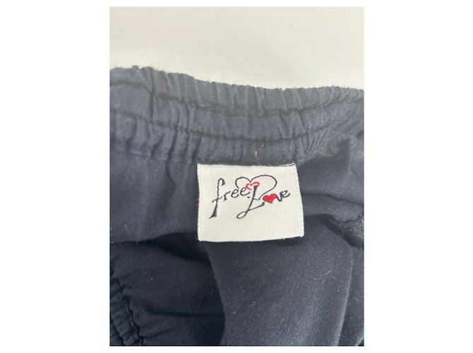 Autre Marque Pantalone palazzo blu navy - vista 3