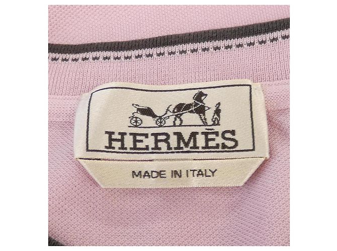 Hermès Camiseta de algodão Hermes Rosa - vista 4
