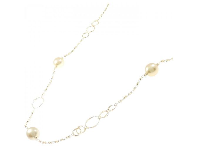 Collana Tasaki Perla del Mare del Sud Bianca Au750 D'oro - vista 2