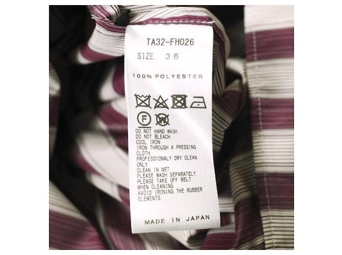 Autre Marque Vestido de tafetán a rayas TOGA Púrpura - vista 9