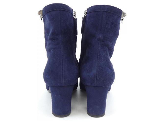 Hermès Hermes Lederstiefel Lila - Ansicht 5