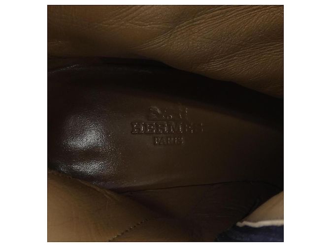 Hermès Hermes Lederstiefel Lila - Ansicht 6