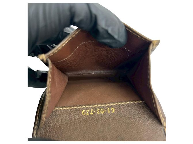 Monedero de cuero Gucci Castaño - vista 10