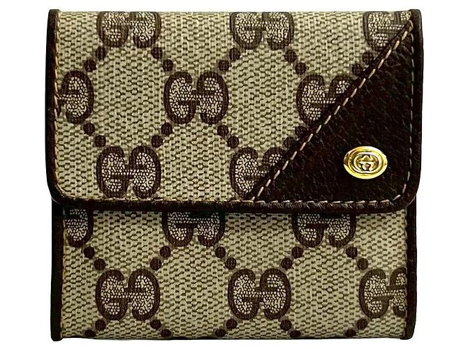 Monedero de cuero Gucci Castaño - vista 2