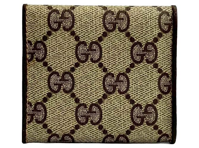Monedero de cuero Gucci Castaño - vista 3