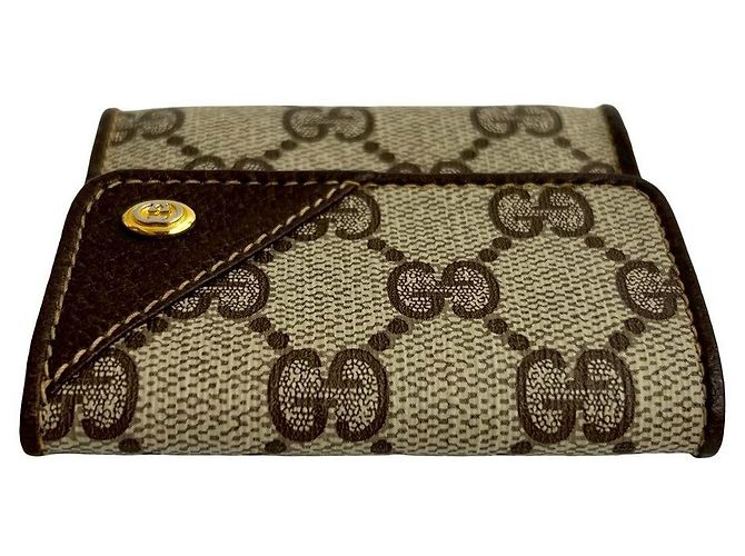 Monedero de cuero Gucci Castaño - vista 4