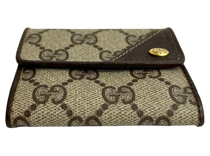Monedero de cuero Gucci Castaño - vista 7