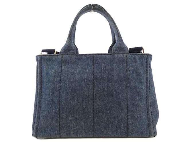 Tote Prada 1BG439 DENIM Tasche Blau - Ansicht 2