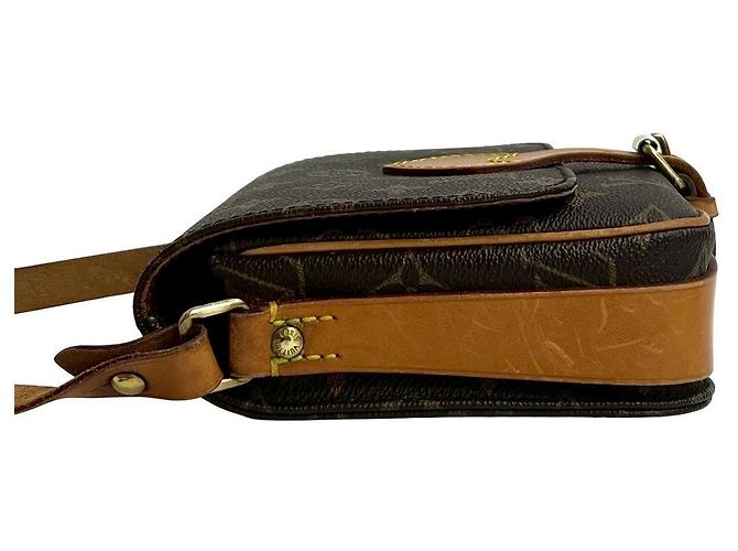 Borsa a tracolla Louis Vuitton Cartouchiere Monogram Marrone - vista 6