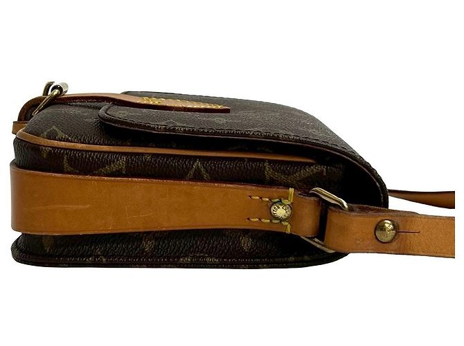 Borsa a tracolla Louis Vuitton Cartouchiere Monogram Marrone - vista 7